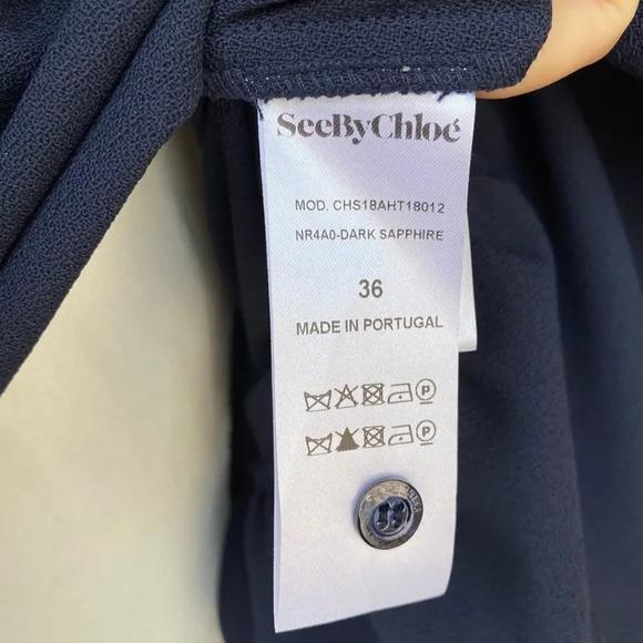 See By Chloé
Women's Blue Lace-trimmed Bell sleeve - Picture 10 of 15